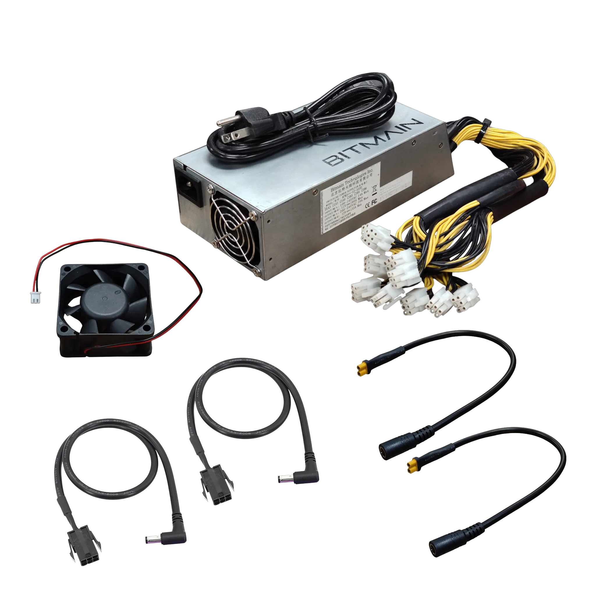 Bitmain APW3++ PSU 1600W High-Efficiency Power Supply for Antminer & Solo Miners cooling assembly