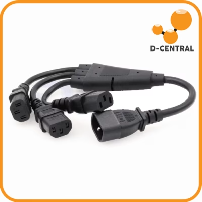 IEC C14 to 3x IEC C13 Power Splitter Cable