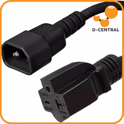 NEMA 6-15/20R to IEC C14 Power Cable