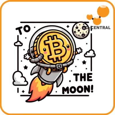 Bitcoin Moon Mission Sticker