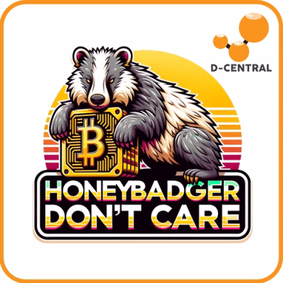Untamed Bitcoin Badger Sticker