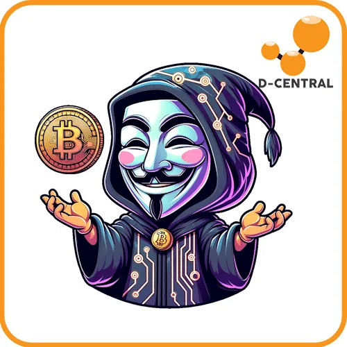 B for Bitcoin Fawkes Mask Sticker