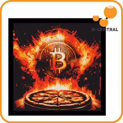 Bitcoin Pizza 3D Painting
