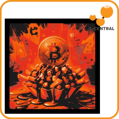Bitcoin Poutine 3D Painting
