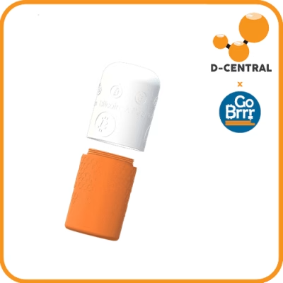 Orange Pill Container