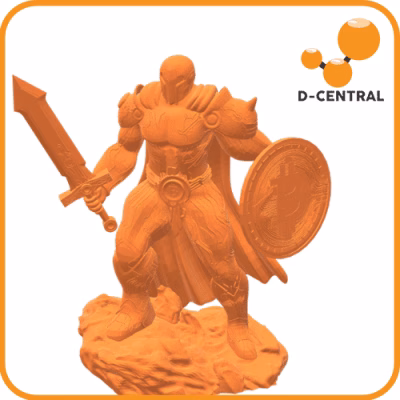 The Bitcoin Warrior Figurine