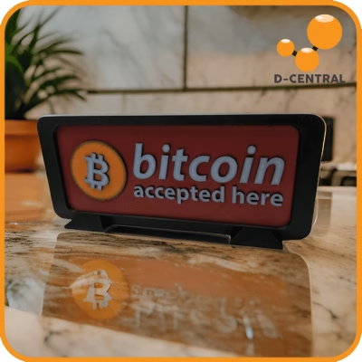 Bitcoin Accepted Here Sign