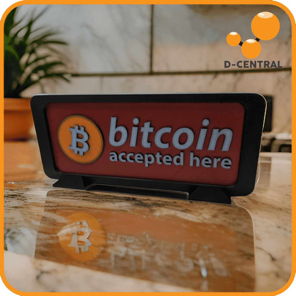 Bitcoin Bill Bitcoin Accepted Here Sticker | Zazzle Collectible Mining  Stickers & Decals