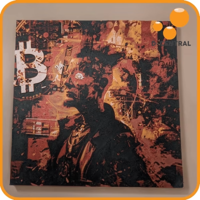 Bitcoin Punk 3D Painting