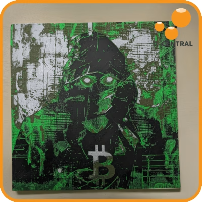 Cypherpunk Bitcoin Vigilante 3D Painting