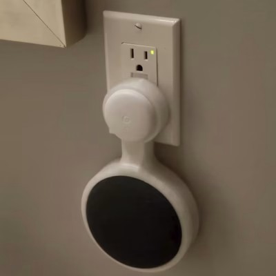 Wall Mount for Google Home Mini (1st Gen)– Space-Saving Outlet Hanger for Smart Home Speakers – Sleek Cord Management Bracket – 3D Printed in Canada
