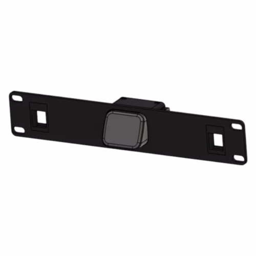 10-Inch Rack Mount for 1 JetKVM Device with Dual Keystone Slots – Compact Server Cabinet Panel