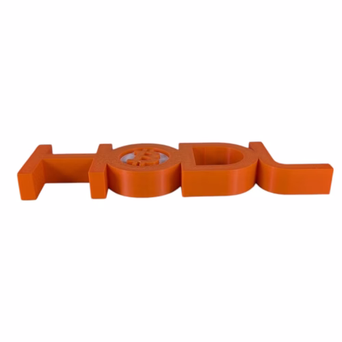 Bitcoin HODL Sign | 3D BTC Desk & Wall Decor | Bitcoin-Inspired Home & Office Display - Image 3