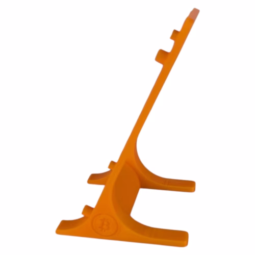 D-CENTRAL.TECH Nerdaxe Minimalist Stand – Compact Vertical Display Holder for Solo Bitcoin Miner – Lightweight, Durable, 3D Printed (Orange) - Image 2