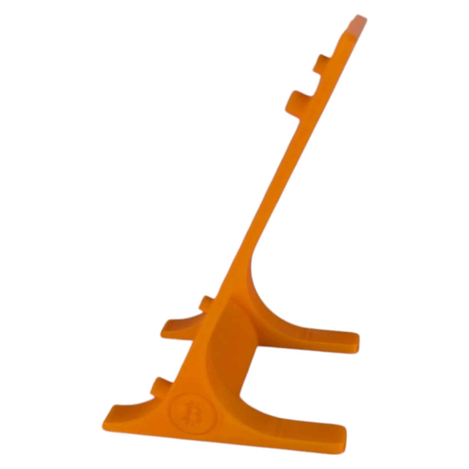 D-CENTRAL.TECH Nerdaxe Minimalist Stand – Compact Vertical Display Holder for Solo Bitcoin Miner – Lightweight, Durable, 3D Printed (Orange) - Image 2