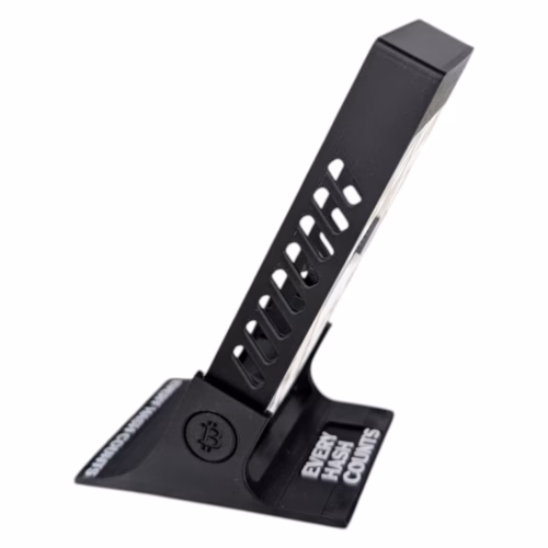 D-Central.TECH The Modern Bitaxe Stand – Enclosure for Bitaxe Bitcoin ASIC Miner | Supports 2nd Backside for Enhanced Cooling | Multi-Orientation Foot | Horizontal & Vertical Setup (Black) - Image 2