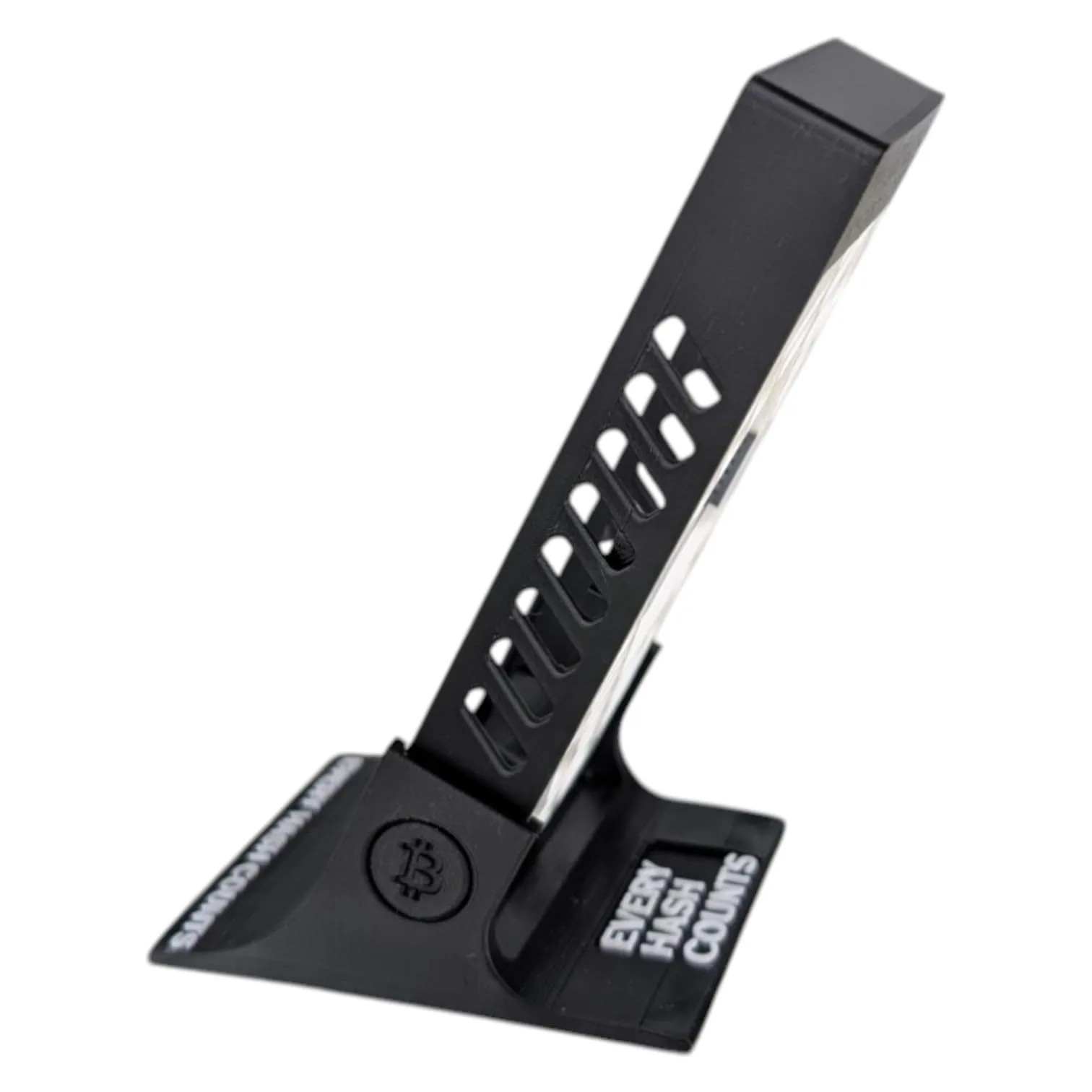 D-Central.TECH The Modern Bitaxe Stand – Enclosure for Bitaxe Bitcoin ASIC Miner | Supports 2nd Backside for Enhanced Cooling | Multi-Orientation Foot | Horizontal & Vertical Setup (Black) - Image 2