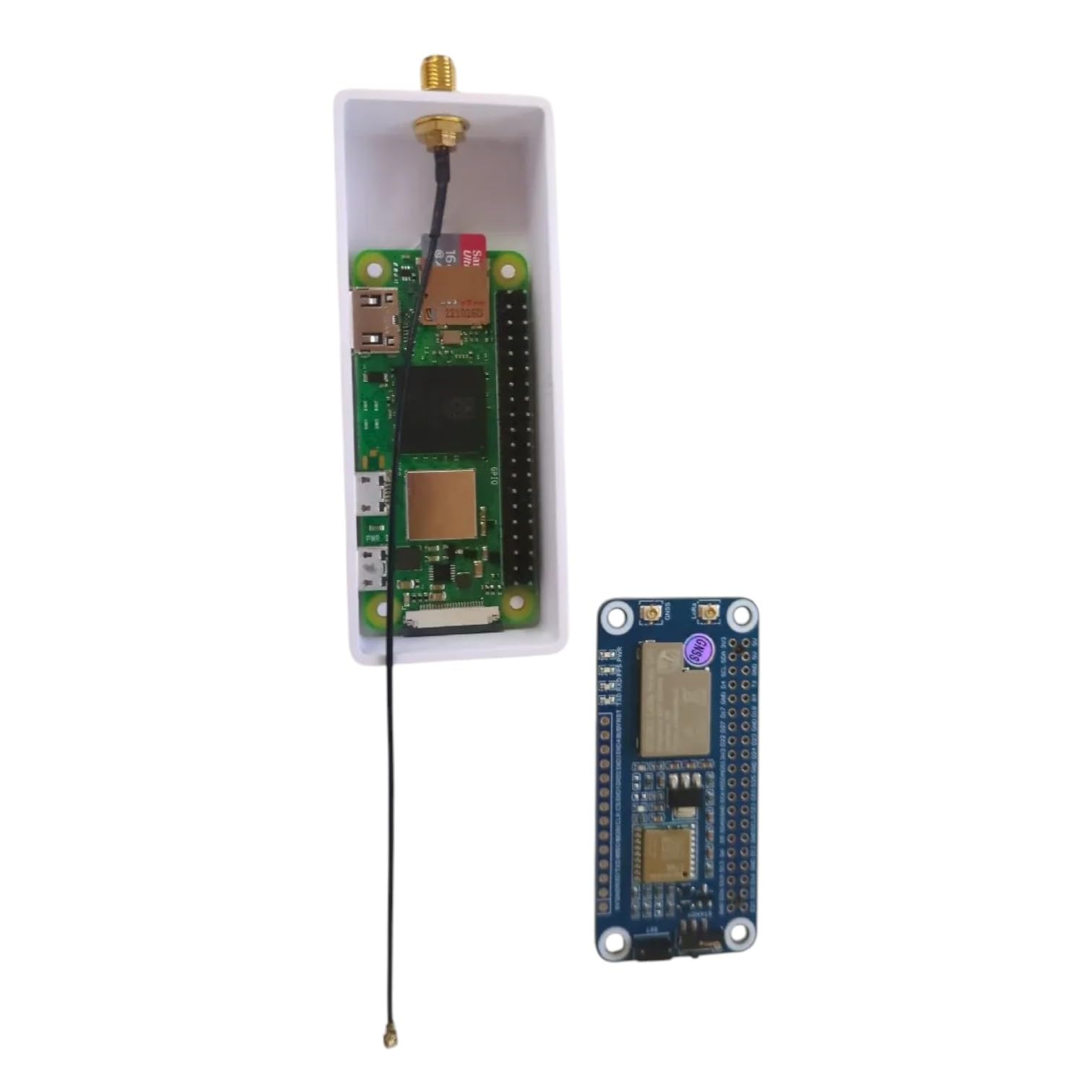 Case with Foot for Meshtastic Raspberry Pi Zero 2 W – Compact Vertical Enclosure with Antenna Mount – Image 2