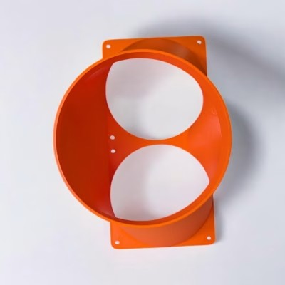 D-Central.TECH S19 Series Flexible Duct Adapter (6") – Durable 3D-Printed ASIC Cooling Shroud – Compatible with 6-Inch Flexible Ducts – Made in Canada