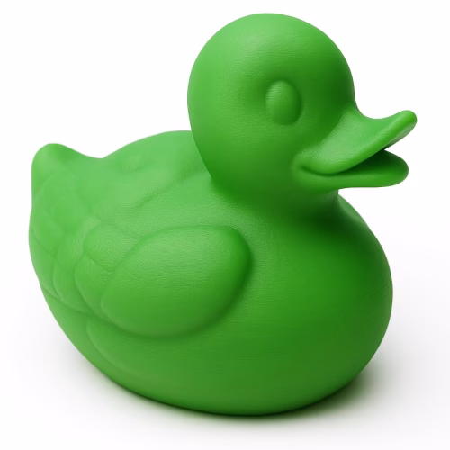 Turtle Shell Duck Figurine – Duck Decor for Desk Office Decor Adult Collectible Duck Toy Gift Cruise Duck Car Dashboard – 3D Printed in Canada