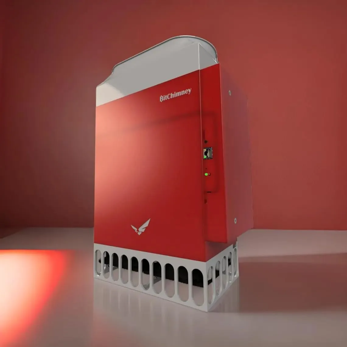 DIY BitChimney Crypto Mining Space Heater Box Kit front view
