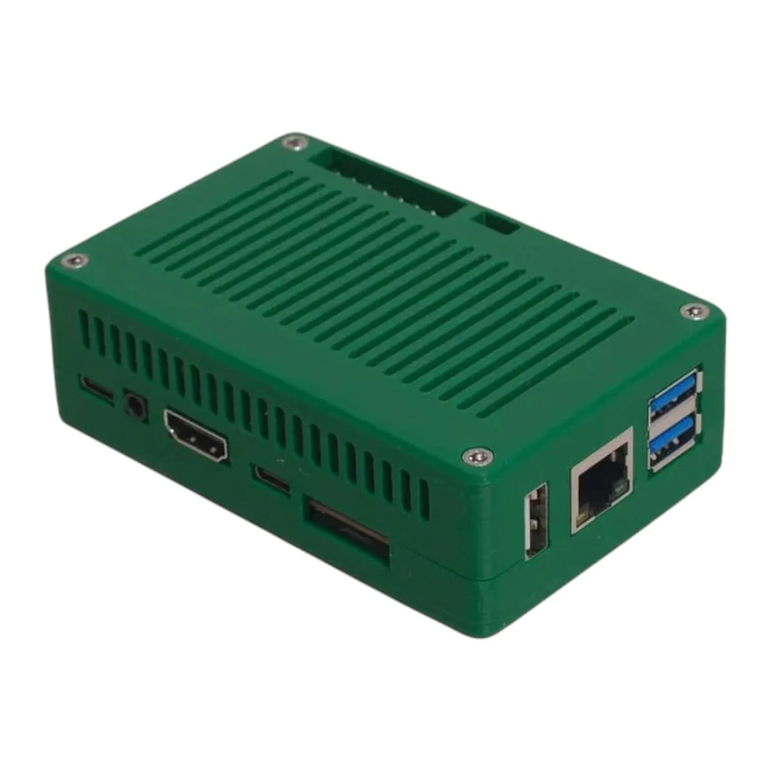 Fanless Case for Orange Pi 5 – Compact Dual-Part Enclosure with Passive Ventilation front view