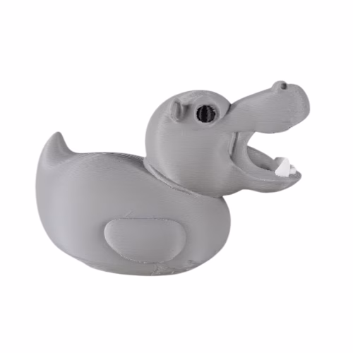 Hippo Duck Figurine - Duck Car Dashboard Decoration - Funny Animal Hybrid Collectible for Duck Duck Jeep Trend - Unique Rubber Duck Alternative - Cruise Duck for Hiding – 3D Printed in Canada - Image 4
