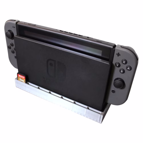 Wall Mount Dock Holder for Nintendo Switch with Game Card Storage – Space-Saving Mounting Bracket for Switch Dock & Console – 3D Printed in Canada - Image 3