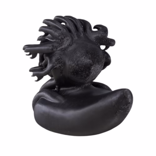 Medusa Duck Figurine - Greek Mythology Collectible for Jeep Ducking & Cruise Duck Hiding - Horror Dashboard Duck Decoration - Halloween Dark Aesthetic Decor - 3D Printed in Canada - Image 3