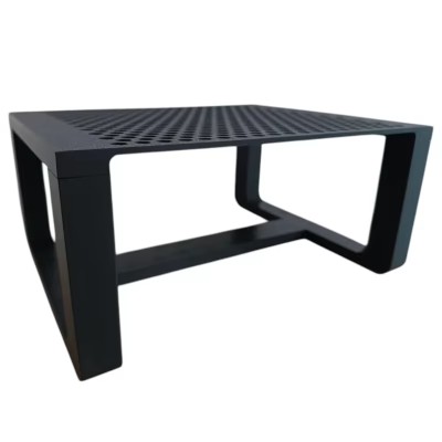 Hexagon Ventilated Electronics Riser Stand – Durable 3D Printed Platform for Routers, Consoles, Displays & Devices – Matte Black Minimalist Design – 3D Printed in Canada