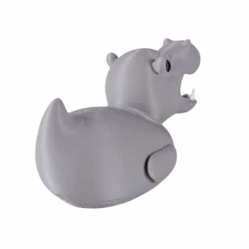 Hippo Duck Figurine - Duck Car Dashboard Decoration - Funny Animal Hybrid Collectible for Duck Duck Jeep Trend - Unique Rubber Duck Alternative - Cruise Duck for Hiding – 3D Printed in Canada - Image 3