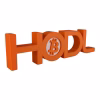 Bitcoin HODL Sign | 3D BTC Desk & Wall Decor | Bitcoin-Inspired Home & Office Display - Image 2