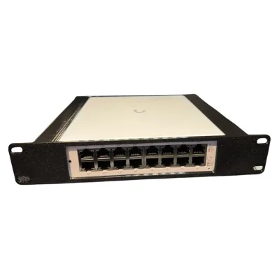 10-Inch Rack Mount for Ubiquiti Unifi USW-Lite-16 PoE – Secure Fit with Port Access and Top Cable Clearance