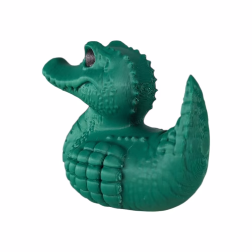 Crocodile Duck Figurine - Funny Rubber Ducky Alternative for Car Dashboard, Ducky Gifts for Ducking, Alligator Collectible Duck Toy, Hide and Seek Cruise Ducks for Jeep Lovers – 3D Printed in Canada - Image 2
