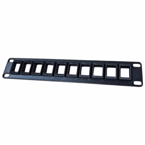 10-Inch Keystone Patch Panel – 10-Port Modular Network Plate for Mini Rack Cabinets - Image 2