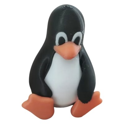 Tux The Linux Mascot Figurine – Geeky Penguin Desk Companion for Developers, Coders & Collectors – 3D Printed in Canada