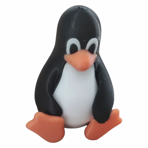 Tux The Linux Mascot Figurine – Geeky Penguin Desk Companion for Developers, Coders & Collectors – 3D Printed in Canada