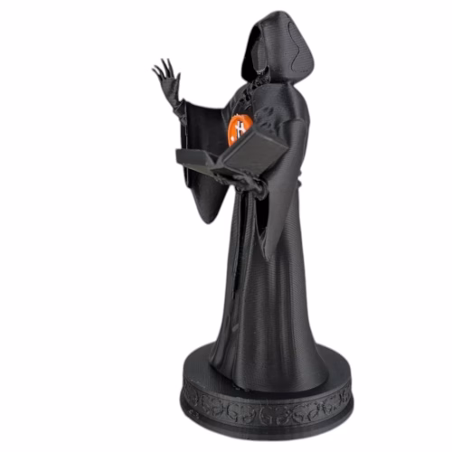 Bitcoin Shadow Priest Figurine (6-inch) | 3D Printed Crypto Sorcerer Statue | Unique Bitcoin Decor for Desk, Office & Gaming Setup | Blockchain Mage Collectible - Image 2