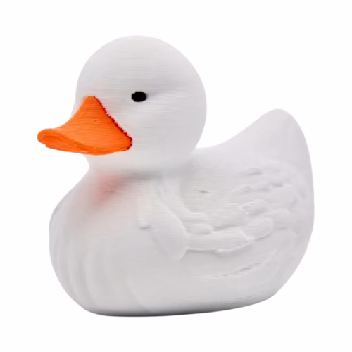 Pekin Duck Figurine - Rubber Duckie Alternative for Cruise Ship Hiding & Vehicle Decorating - Collectible Pekin Duck for Cruising, Hiding Fun, Desk Decor - Cute Animal Ornament – 3D Printed in Canada