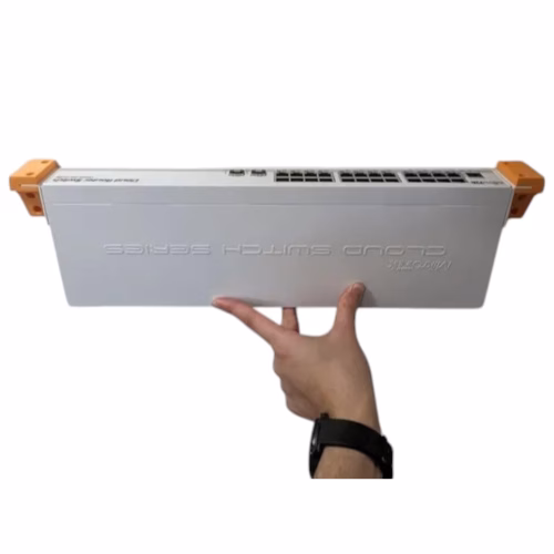 Wall Mount Brackets for Network Switch Rack Ears – Compatible with MikroTik CRS326-24G-2S+RM and Standard Rack Hardware – Compact Bracket Set – 3D Printed in Canada - Image 2