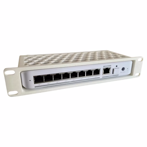 10-Inch Rack Mount for Ubiquiti USW-Flex-XG 2.5G 8-Port PoE Switch – Precision Enclosure with Enhanced Ventilation - Image 2