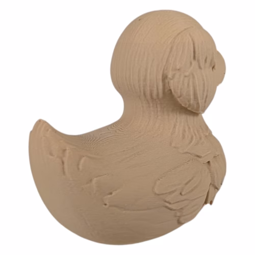 Golden Retriever Duck Figurine – Car Dashboard Duck Accessory, Funny Dog Car Décor, Ducks for Jeeps, Rubber Duck Alternative Collectible – 3D Printed in Canada