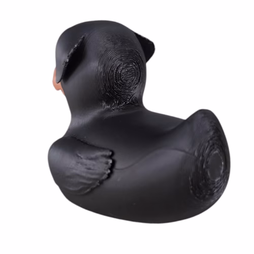 Rottweiler Duck Figurine - Dog Collectible for Jeep Ducking, Cruise Ship Hiding - Funny Rubber Duck Gift for Dog Lovers - Novelty Desk Decor - 3D Printed in Canada - Image 3