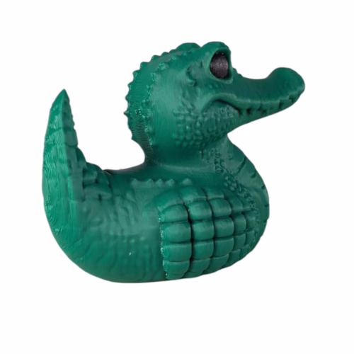 Crocodile Duck Figurine - Funny Rubber Ducky Alternative for Car Dashboard, Ducky Gifts for Ducking, Alligator Collectible Duck Toy, Hide and Seek Cruise Ducks for Jeep Lovers – 3D Printed in Canada - Image 3