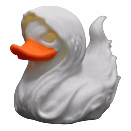 Angel Duck Figurine – Ethereal Car Dashboard & Desk Decor – Celestial Collectible – 3D Printed in Canada