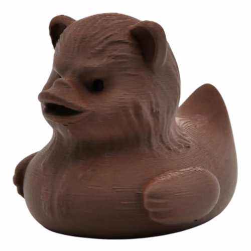 Forest Creature Duck Figurine – Furry Woodland-Inspired Collectible for Fantasy Fans, Rustic Shelf or Desk Decor – 3D Printed in Canada