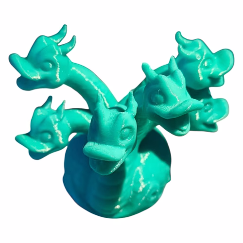 6-Headed Serpent Duck Action Figurine – Fantasy Hydra Duck Desk Companion, Mythical Creature Collectible for Teens & Adults – 3D Printed in Canada