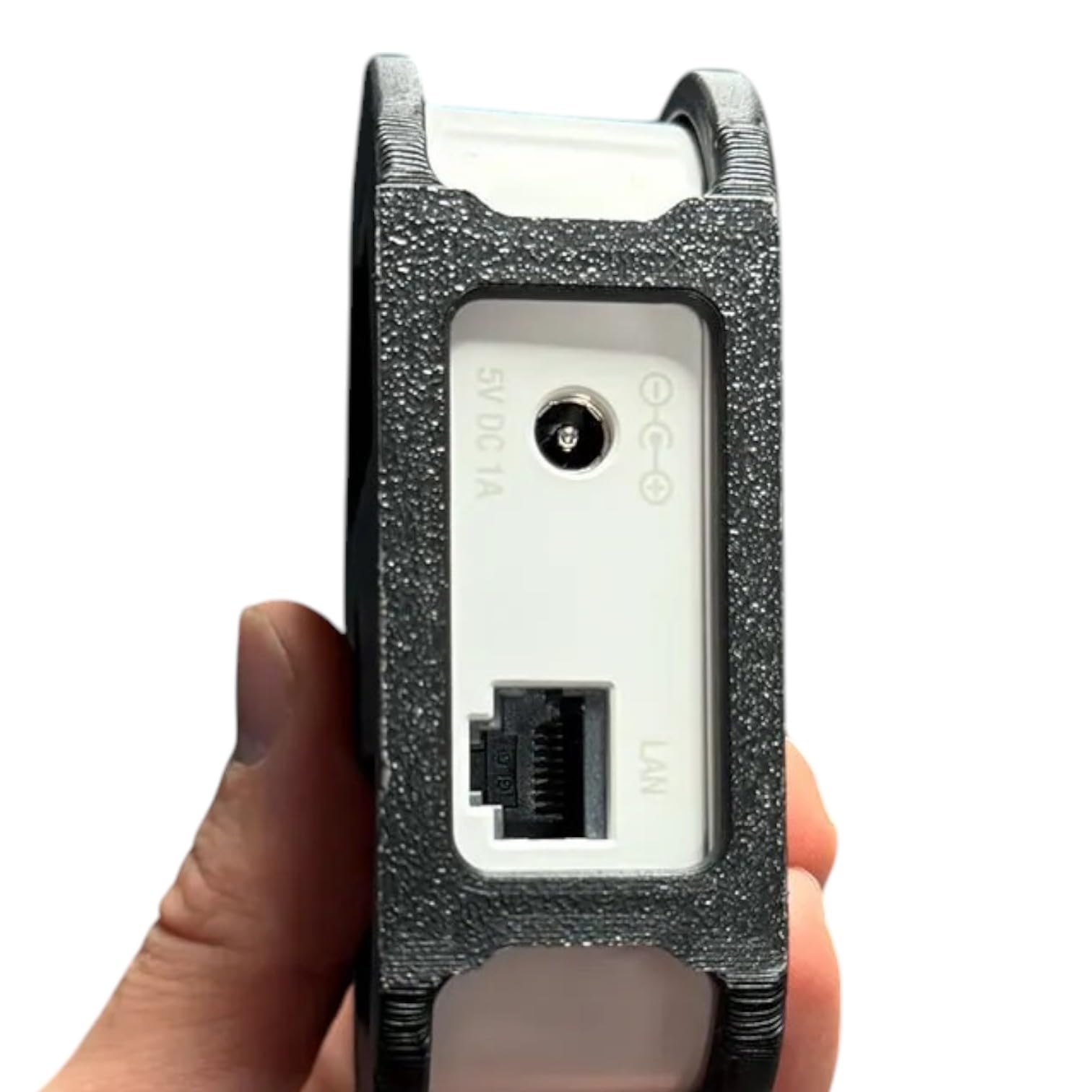 Wall Mount for Philips Hue Bridge – Secure Holder with Ventilation Slots and Cable Access – Mounting Screws Included – Durable PLA Construction – 3D Printed in Canada – Image 4