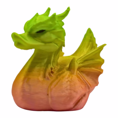 Dragon Duck Rubber Ducky Car Dashboard Ornament - Fantasy Collectible Figurine Cruise Duck Hiding Gift 4x4 Decor – 3D Printed in Canada