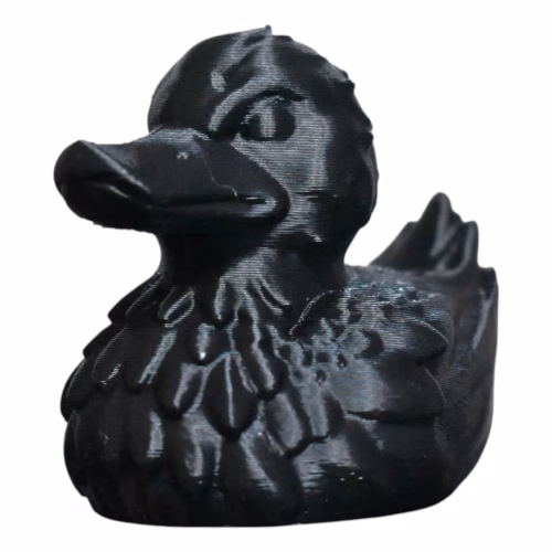 Black Raven Duck Figurine – Gothic Car Dashboard Ornament, Dark Academia Decor, Ducks for Jeeps, Collectible Desk Duck – 3D Printed in Canada